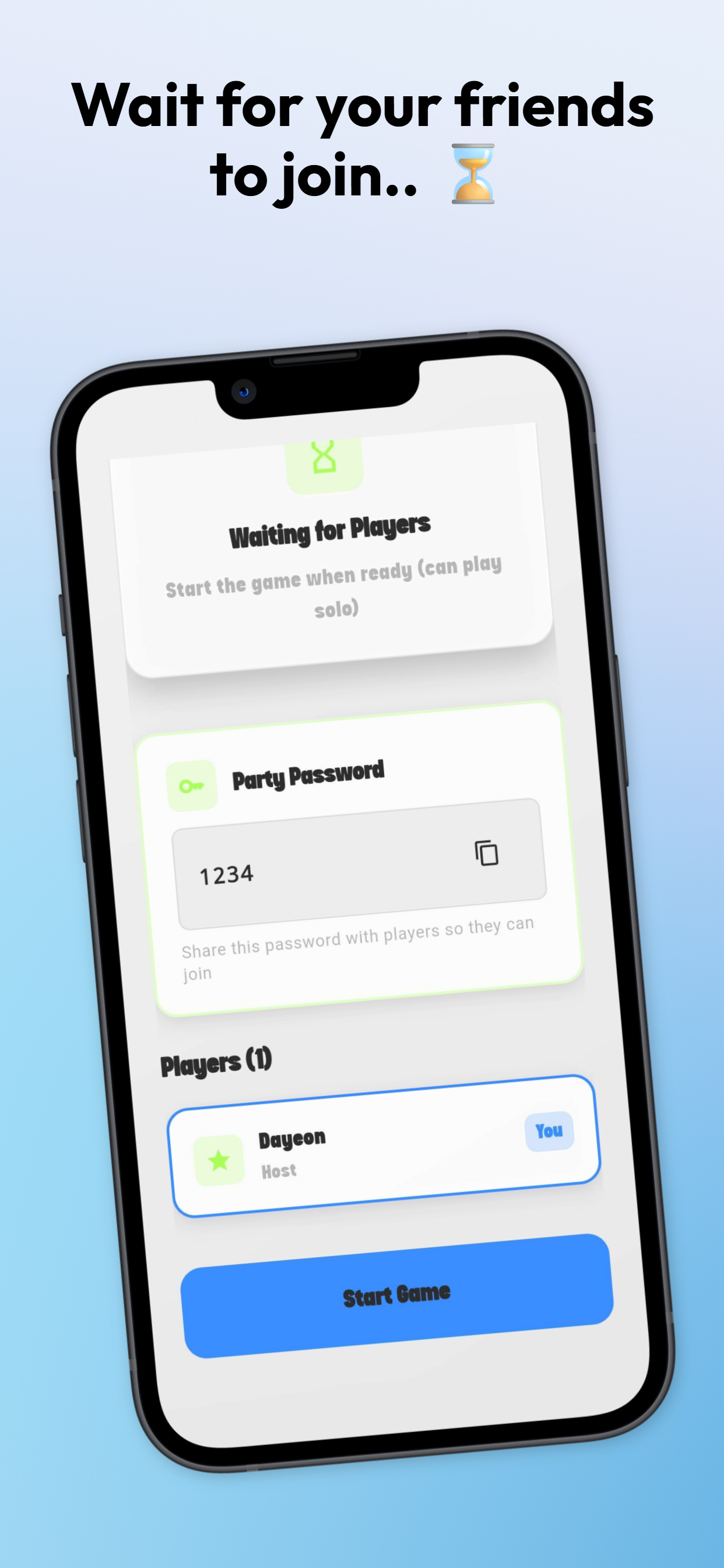 Buzzer App Interface